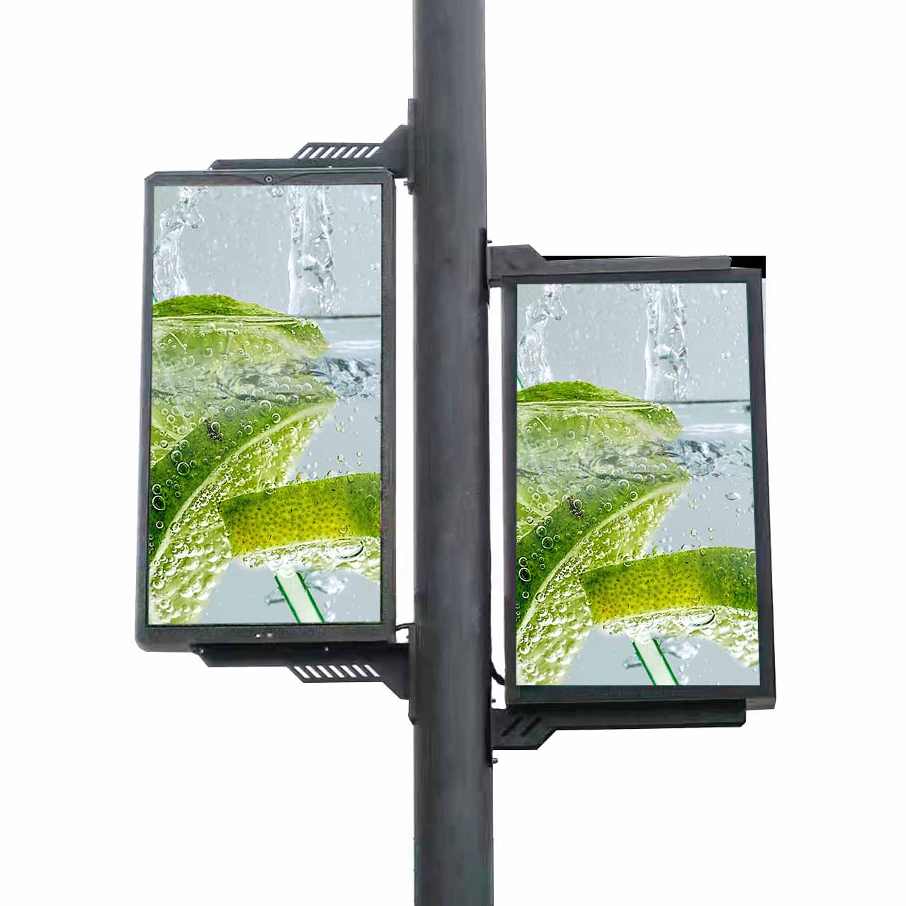 49-дюймовый ЖК-дисплей для наружной рекламы, уличный фонарь, плакат, рекламные плееры на столбе