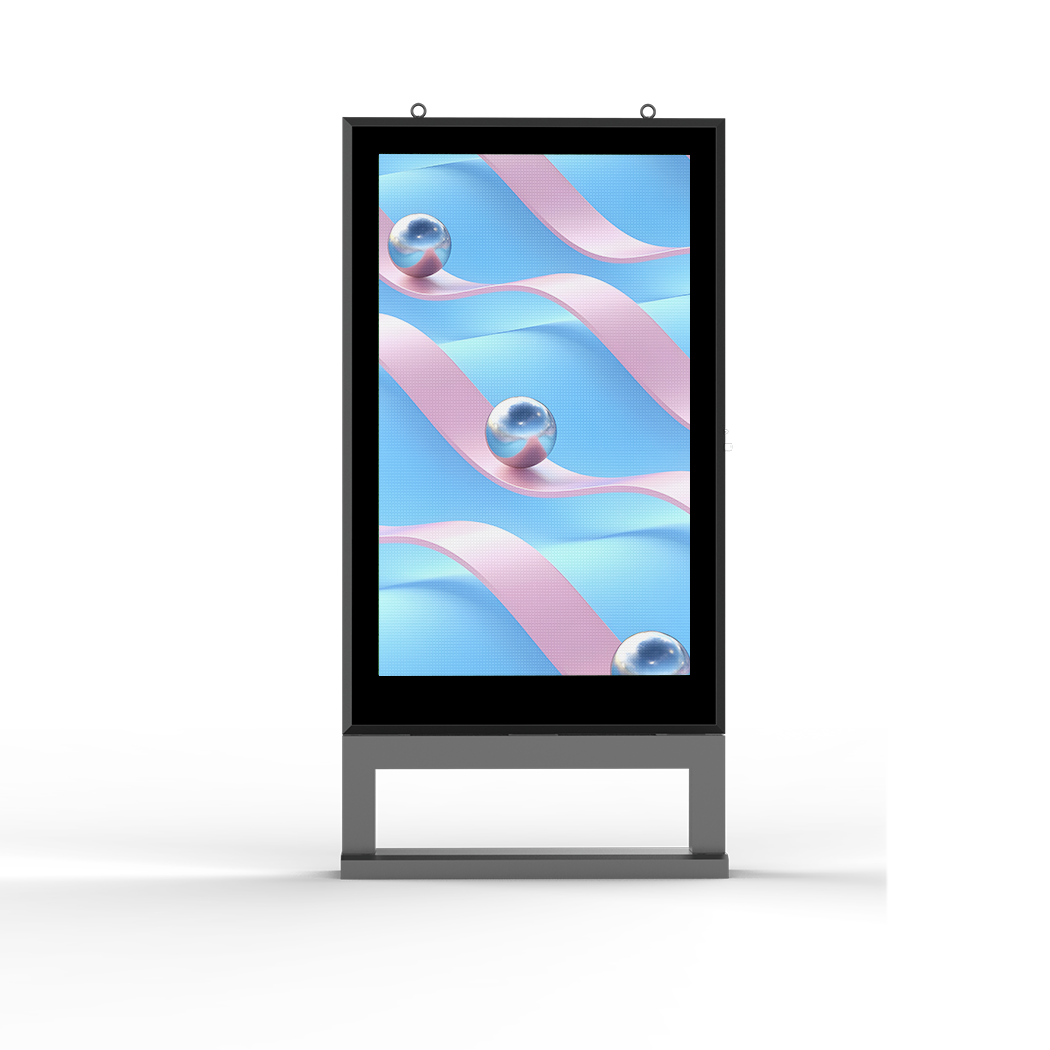 Наружный двусторонний светодиодный рекламный щит яркостью 4000 нит с боковым открыванием.
