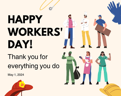 Отмечаем Международный день трудящихся с благодарностью