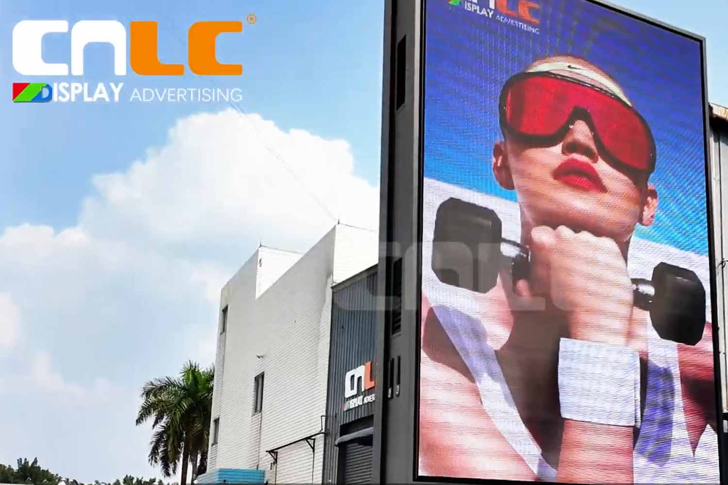 CNLC Outdoor P4 Double-Sided LED Billboard | High-Brightness, Glassless Design, Optimized for DOOH Media