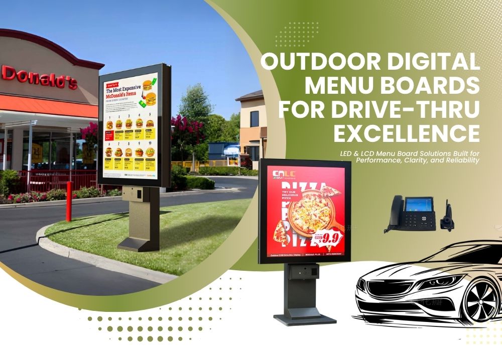 Цифровое меню Drive-Thru