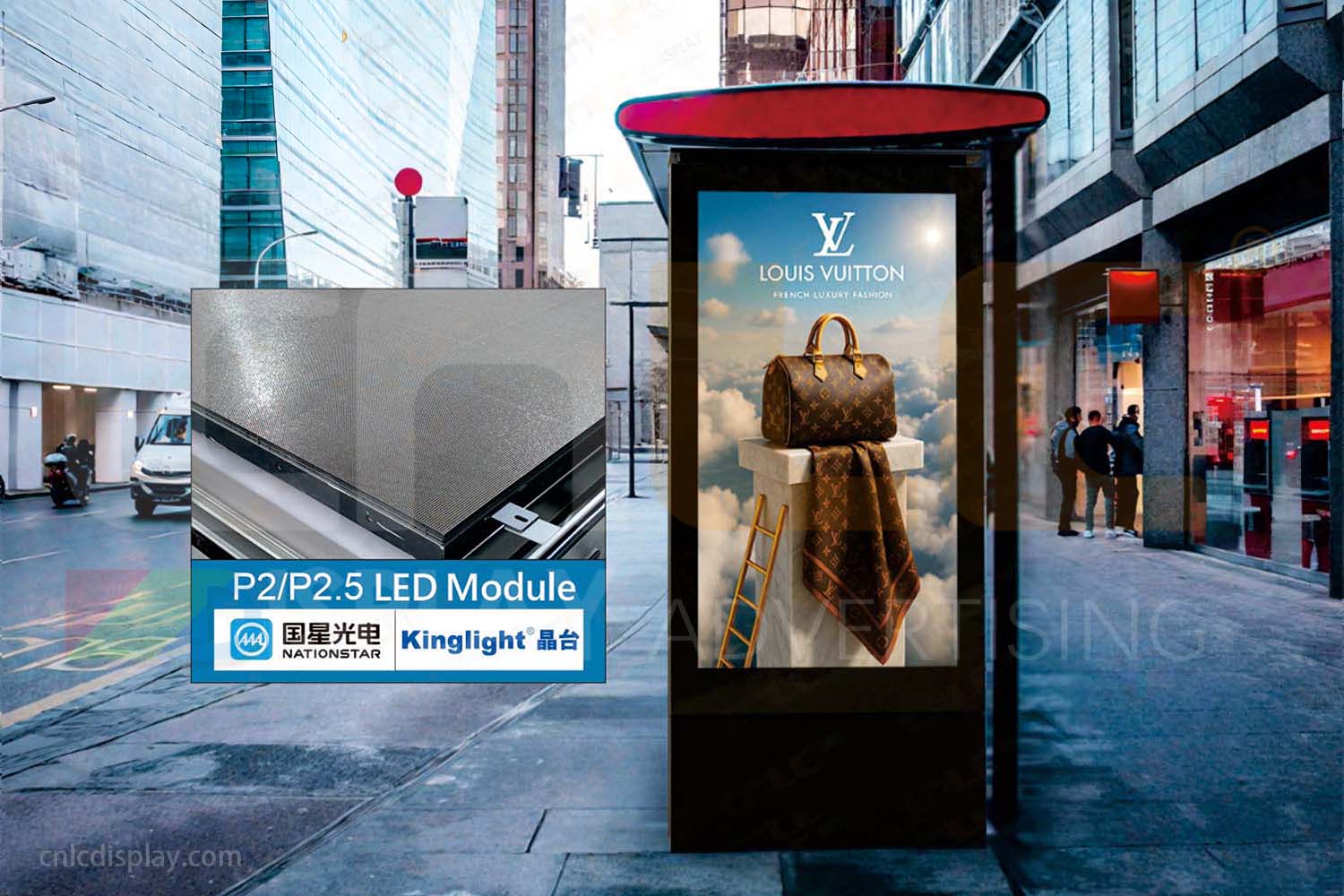 bus stop LED totem display bus stop LED totem display