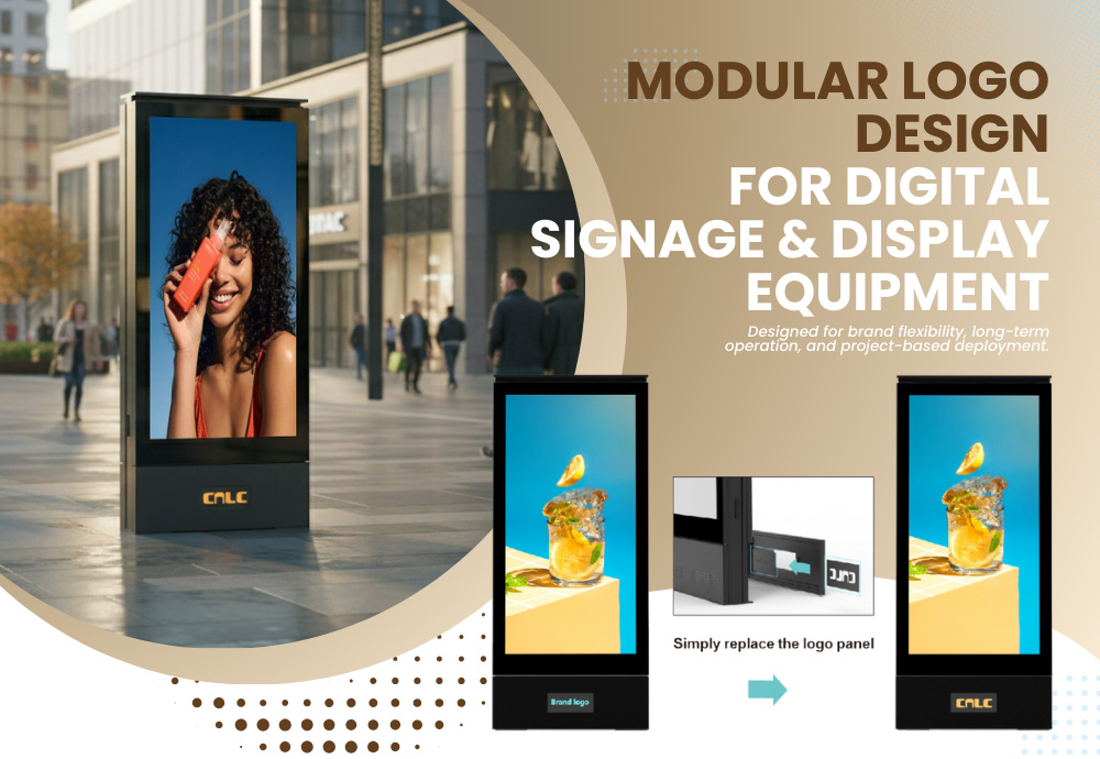 Настраиваемый цифровой дисплей с возможностью быстрой замены логотипа.