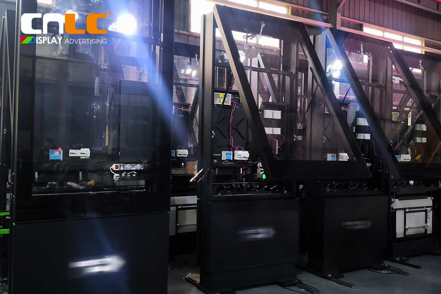 Корпус для наружных ЖК-дисплеев для цифровых вывесок – алюминиевый корпус со степенью защиты IP66.