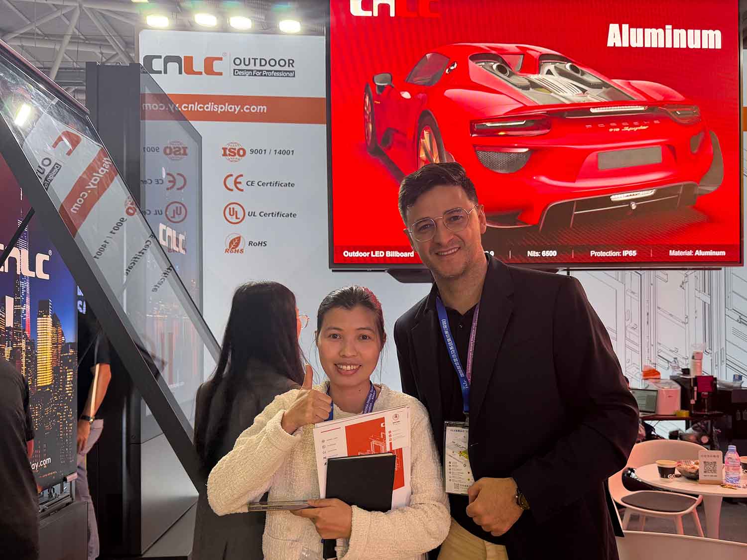 Outdoor LED billboard display for high-visibility advertising